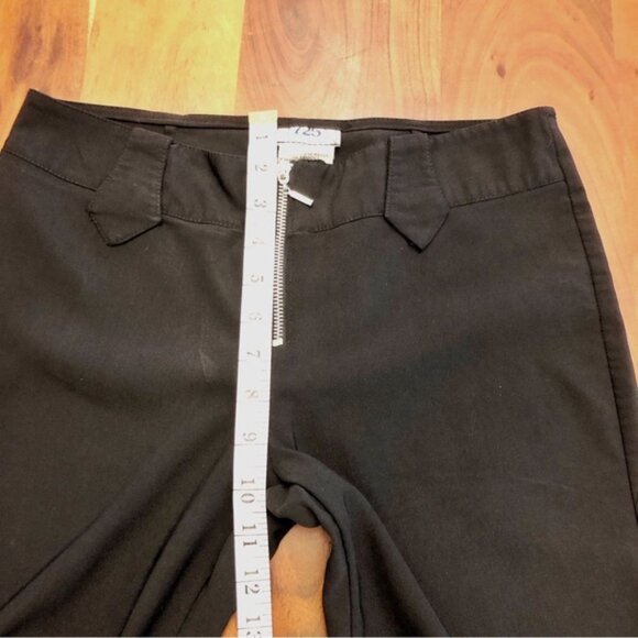 Vintage 725 Original Y2K Boot Cut Fit Flared Funky Low Rise Black Pants Trousers - Picture 6 of 14